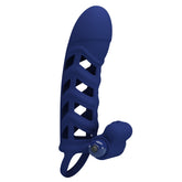 Pretty Love Altaf Powerful Vibrating Cock Ring Navy Blue Vibrating Cock Rings